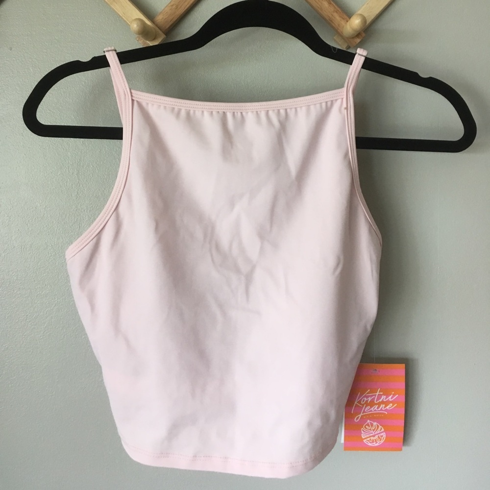 Kortni Jeane Blush Pink All Squared Up Top